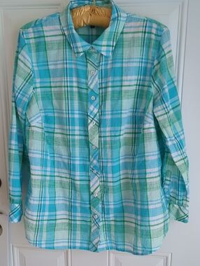Talbots Plus Plaid Shirt. Size 2X